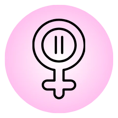 Menopause and hormone replacement therapy icon